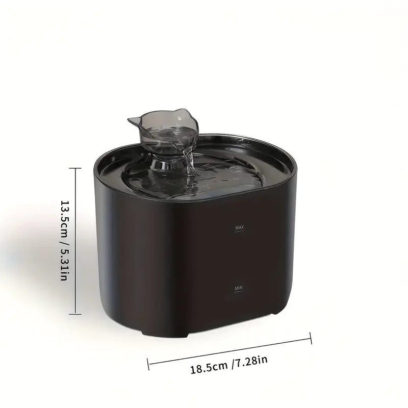 Cat Water Fountain 2.2L – Ultra-Quiet USB Powered + FREE Silicone Pet Brush!