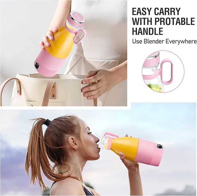 Electric Juicer Cup 6 Blades Blender Milkshake Machine USB Portable Fruit Milk Mixing Tool Mini Fresh Juice Blender