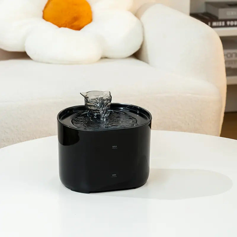 Cat Water Fountain 2.2L – Ultra-Quiet USB Powered + FREE Silicone Pet Brush!