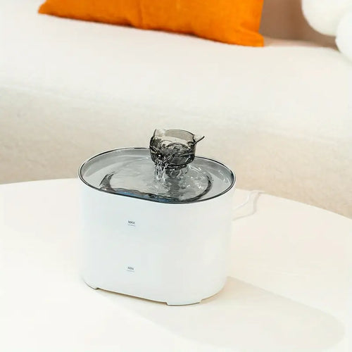 Cat Water Fountain 2.2L – Ultra-Quiet USB Powered + FREE Silicone Pet Brush!